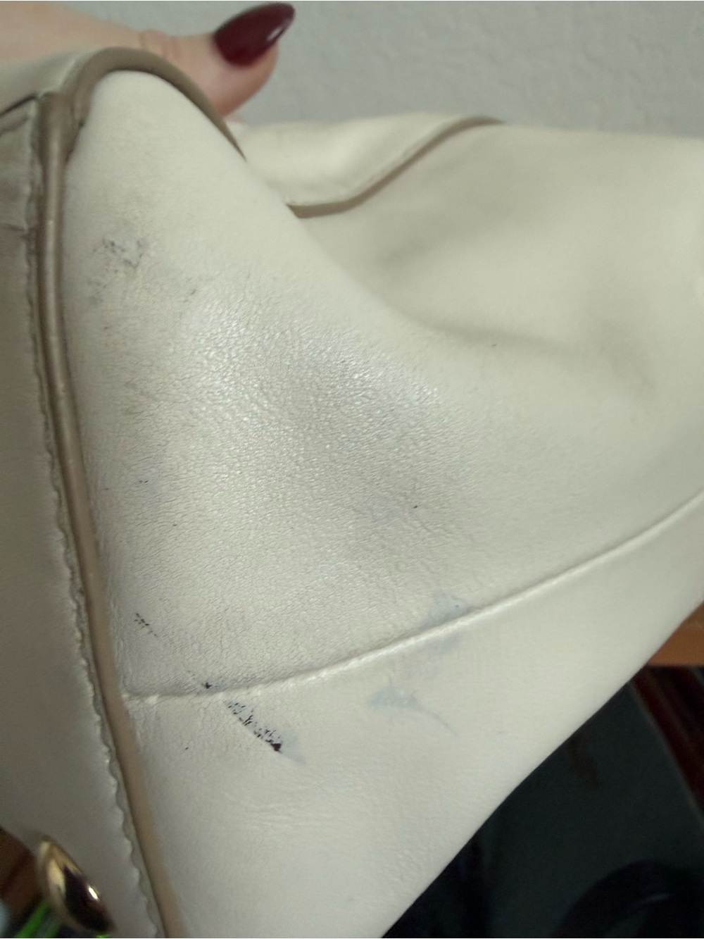 Coach Cream Leather Satchel with Gold Hardware - Picture 6 of 9